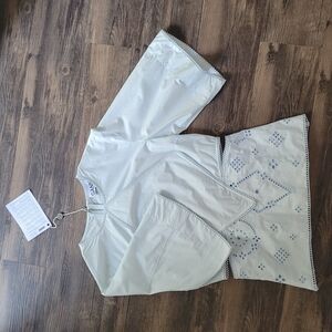 Ganni Cotton Sky Blue Blouse US 4